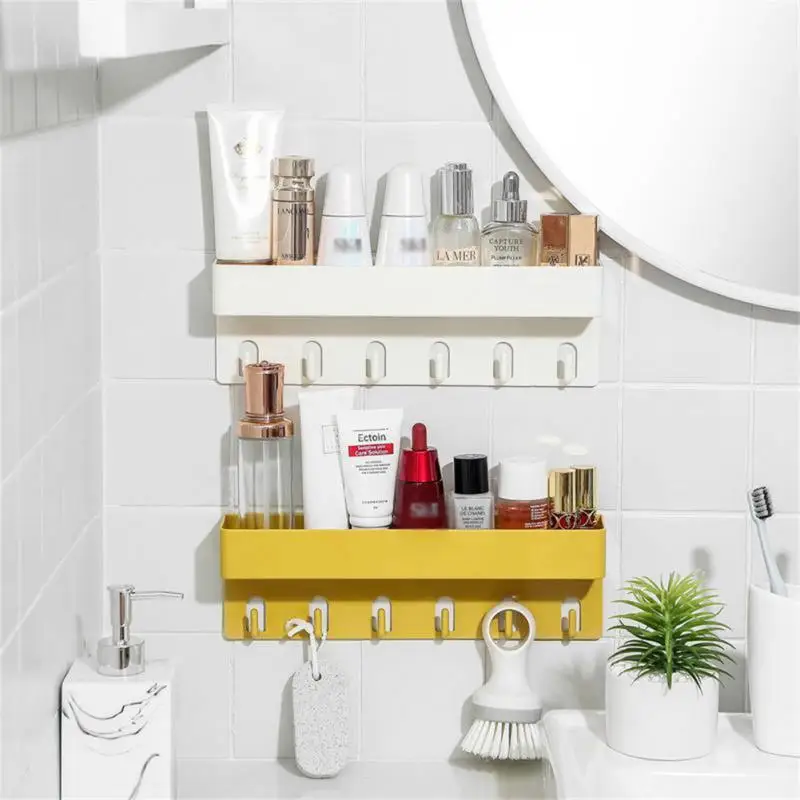

No Drilling Kitchen Storage Shelf 1pcs Bathroom Kitchen Storage Rack Storage Organization Bathroom Kitchen Shelf Wall Mounted