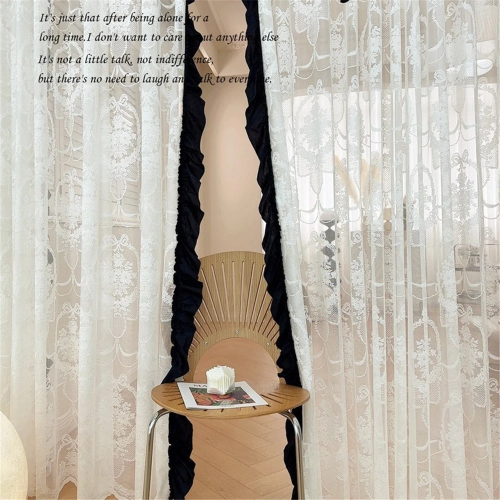 Занавеска в гостиной Ретро Роскошное романтическое украшение дома Спальня