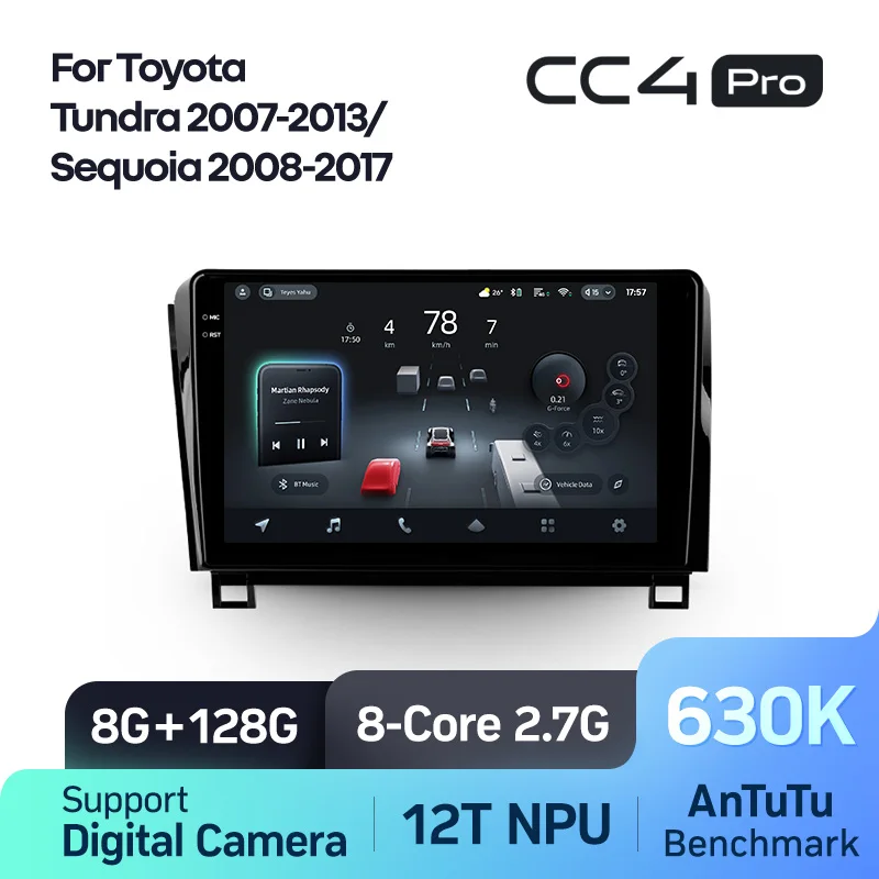 

TEYES Тиайс CC4 PRO Штатная магнитола For Тойота Тундра XK5 Секвойя XK60 For Toyota Tundra XK50 2007 - 2013 Sequoia XK60 2008 - 2017 автомагнитола 2 DIN DVD GPS CarPlay Android Auto мультимедиа автомобиля головное