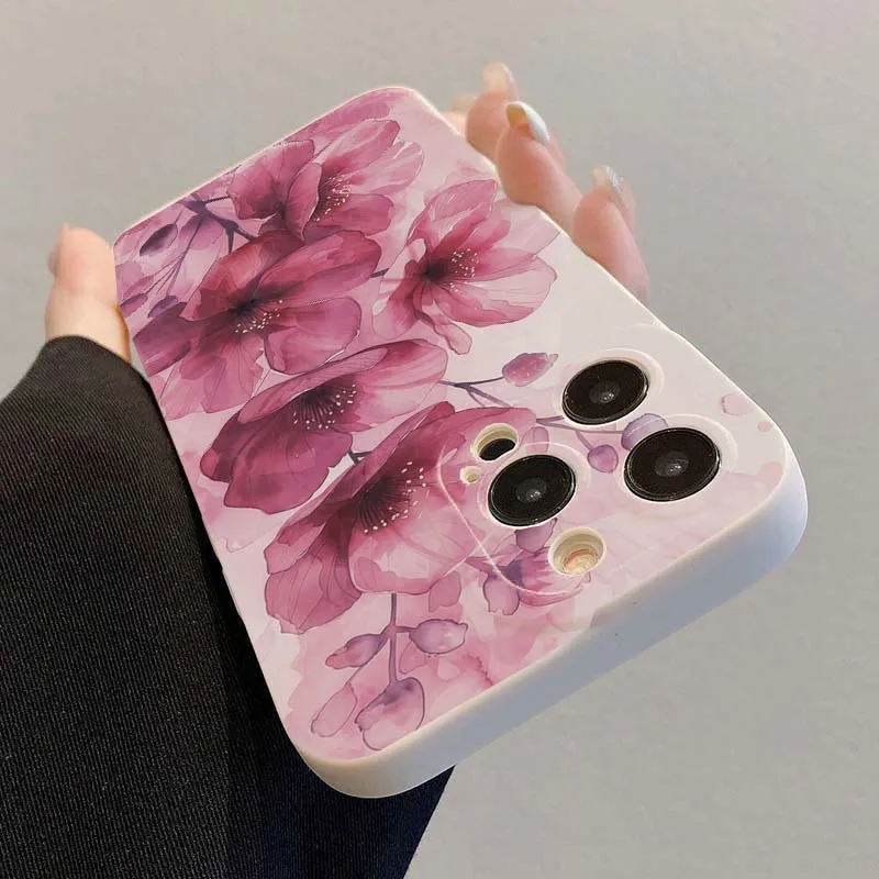 Фото Для Xiaomi Poco F7 F6 F5 Pro 5G Чехол Яркий цветочный узор Силиконовый чехол для телефона Poco X7 X6 X5 X3 M6 Pro Мягкий ТПУ Funda №5