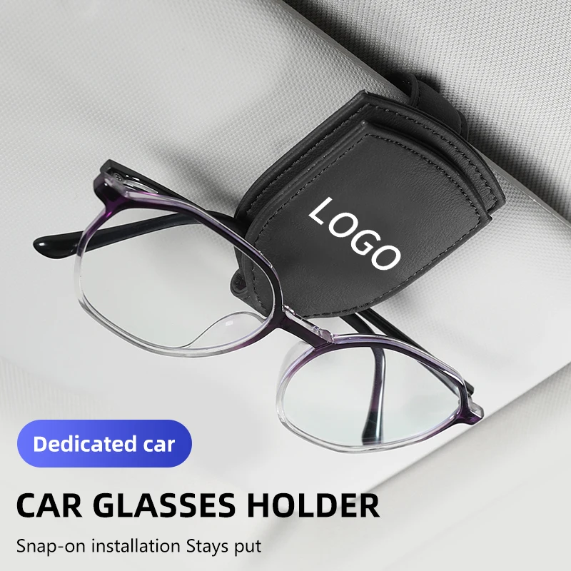 

Car Visor Glasses Clip Nappa Leather Velvet Car Sunglasses Holder For Hyundai I30 I20 IX35 I40 Tucson Getz Veloster Kona Elantra