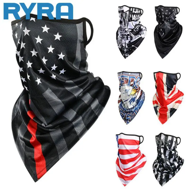 

Face Mask Neck Cover Scarf Anti-UV Cycling Bandana Outdoor Sports Headwea Printing Style Multi-function Scarf Half