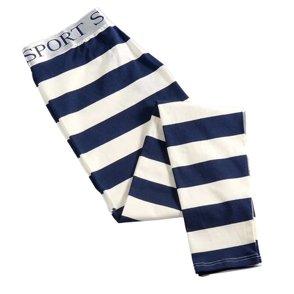 

Fashion Striped Men's Thermal Underwear Trousers Middle Waist Long Johns Warm Underwear Base Layer Leggings Pants