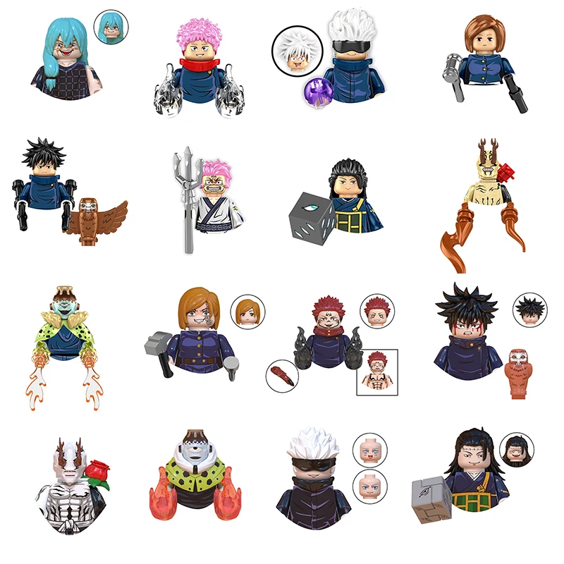 Конструктор игрушечный из аниме «джутсу касин», миниатюрная Подвижная кукла, Игрушечная модель, Детский пазл