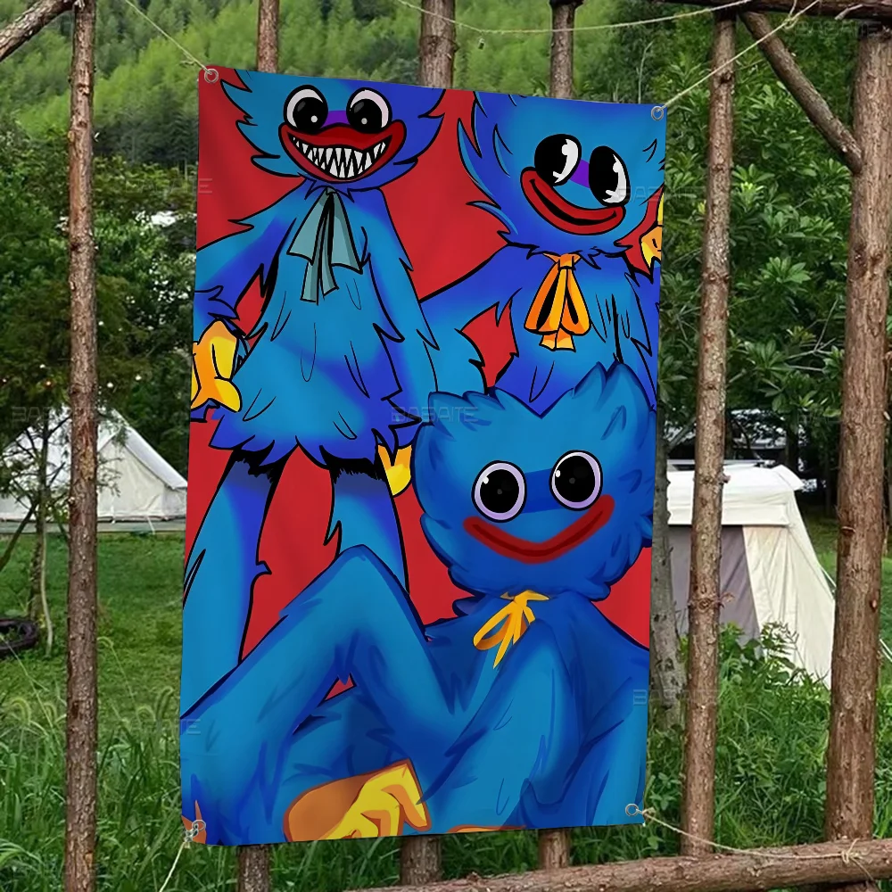 H-Huggys мультфильм W-uggy флаг искусство научная фантастика домашний декор комнаты