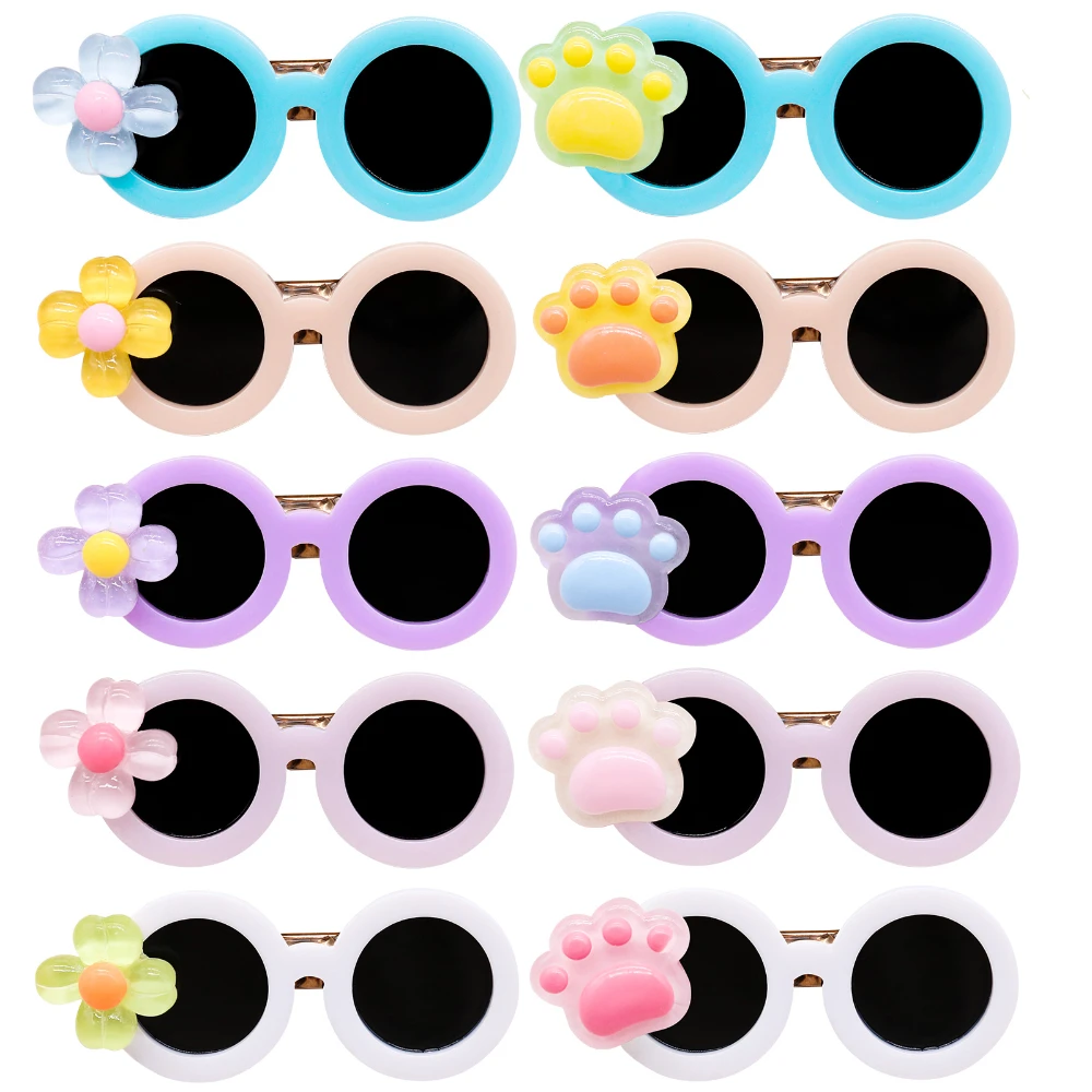 

Pet Glasses Hair Clips Summer Beach Style Glasses Hair Clips Pet Sunglasses Hairpins for Medium Small Dog Cats Pet Accessories