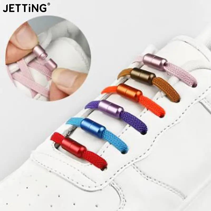 

Elastic Shoe Laces Semicircle No Tie Shoelaces for Kids Adult Shoelace for Sneakers Quick Lazy Laces Colorful Capsule Buckle