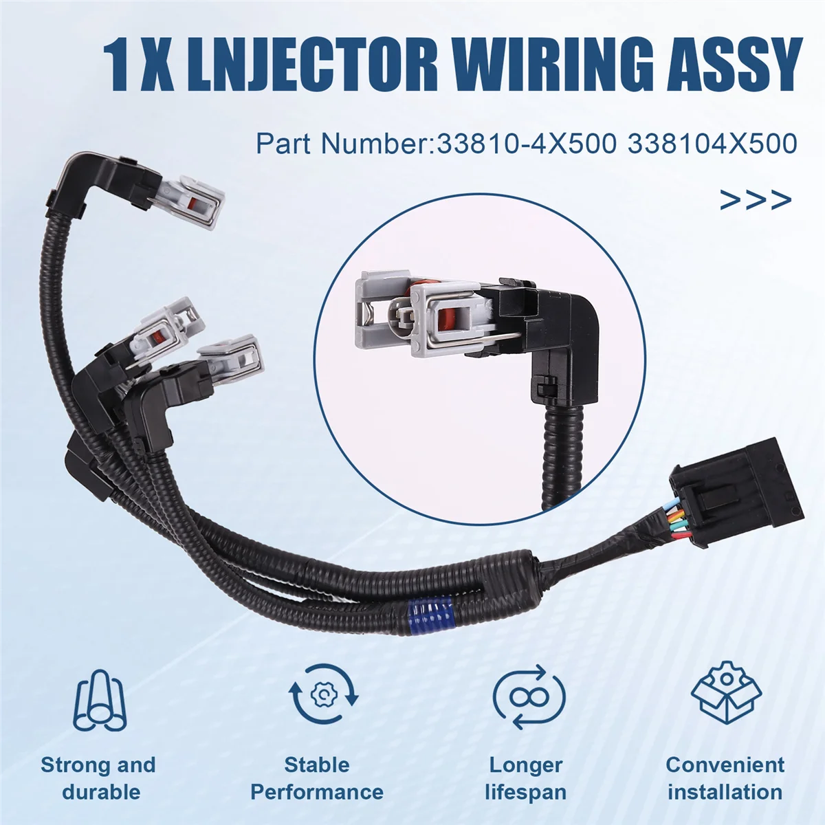 Жгут проводов форсунок впрыска топлива в сборе для KIA CARNIVAL SEDONA 2.9L J3 Diesel 2001-2009