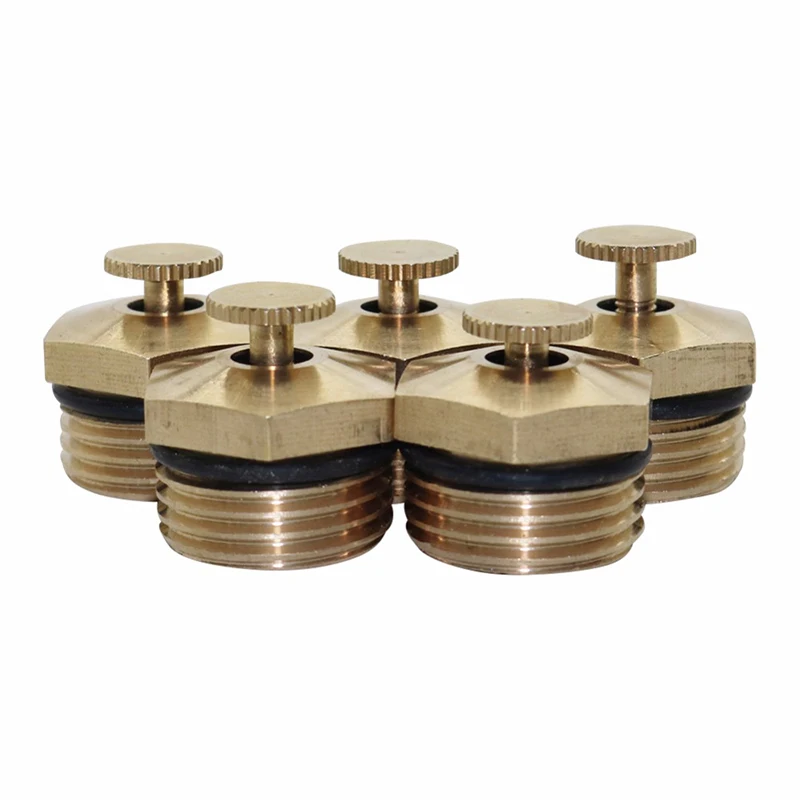 

1/5PC 1/2" Brass Micro Sprinkler 360 Degree Adjustable Atomizing Nozzles for the Garden Agriculture Sprinkler Irrigation Cooling