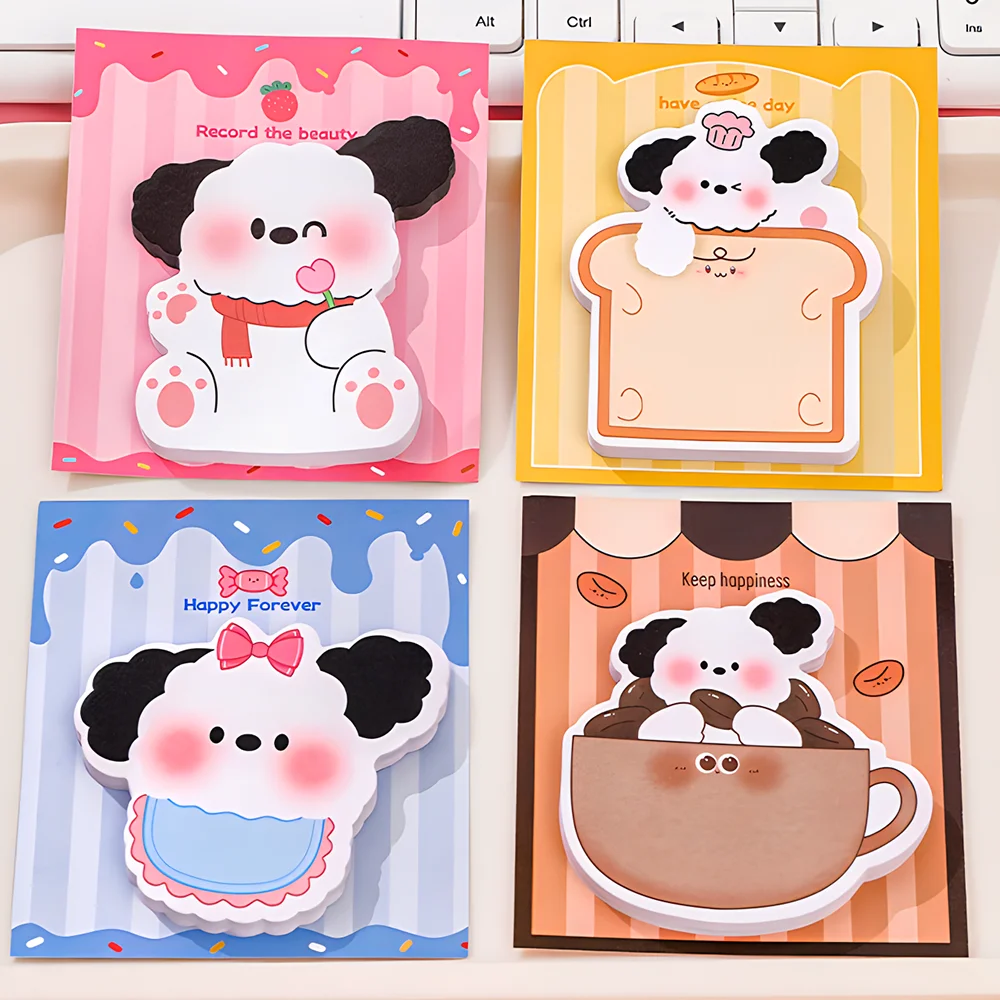 4 упаковки забавные милые липкие заметки кавайный блокнот почтовый список дел