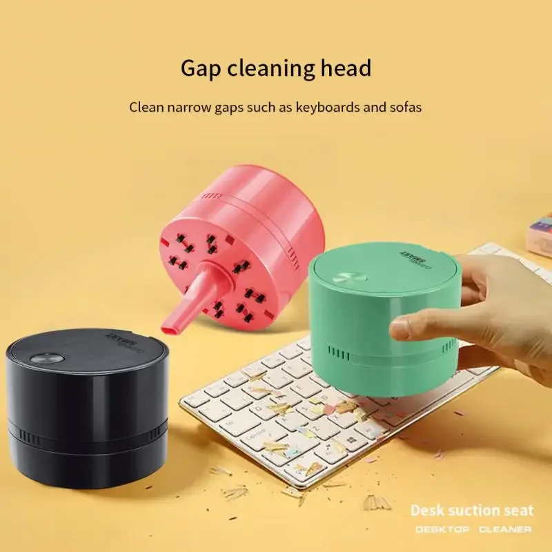 Portable Mini Desktop Vacuum Cleaner Home Office Desk Dust Keyboard Sweeper Car