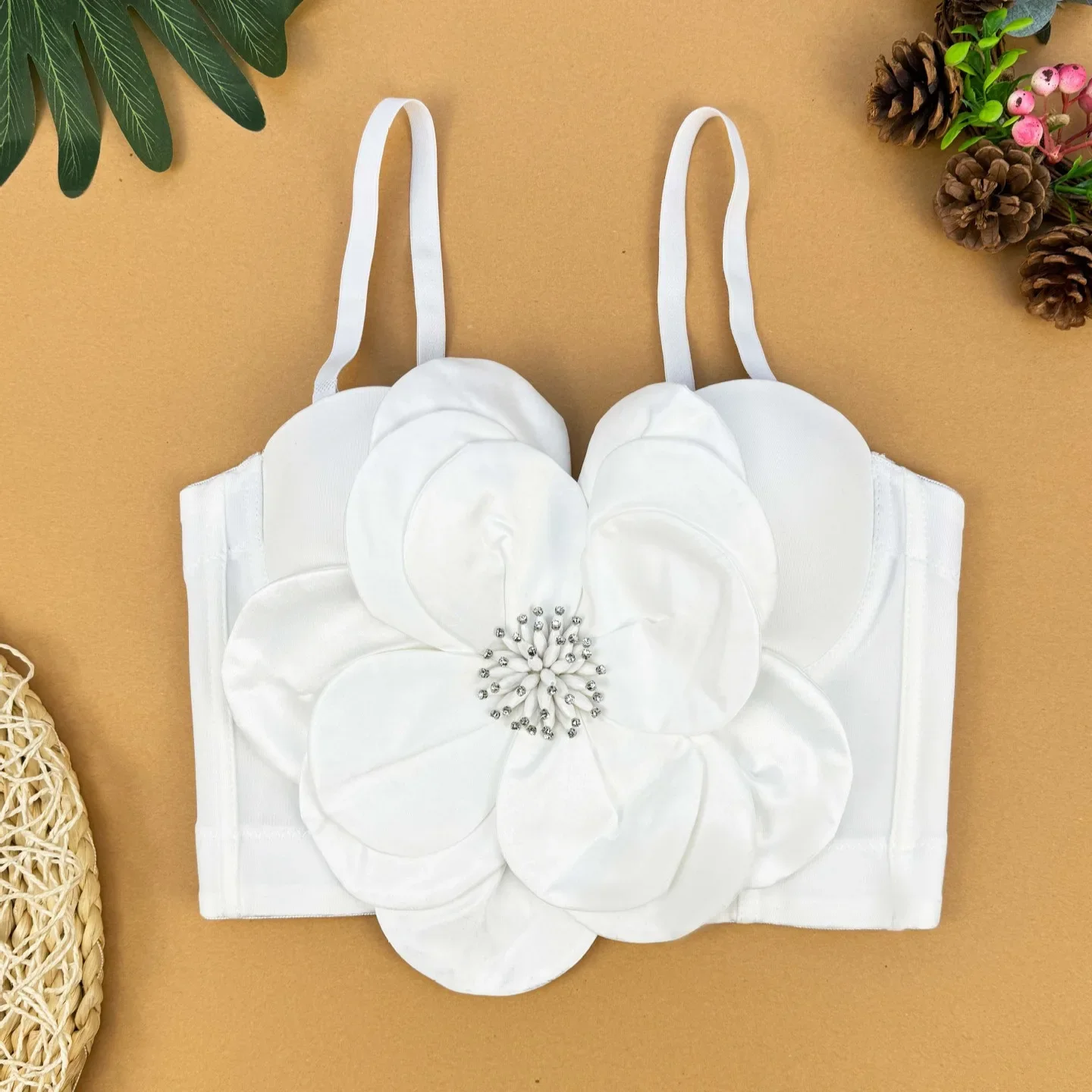 Блузка женская трехмерная с цветочным принтом Y2k