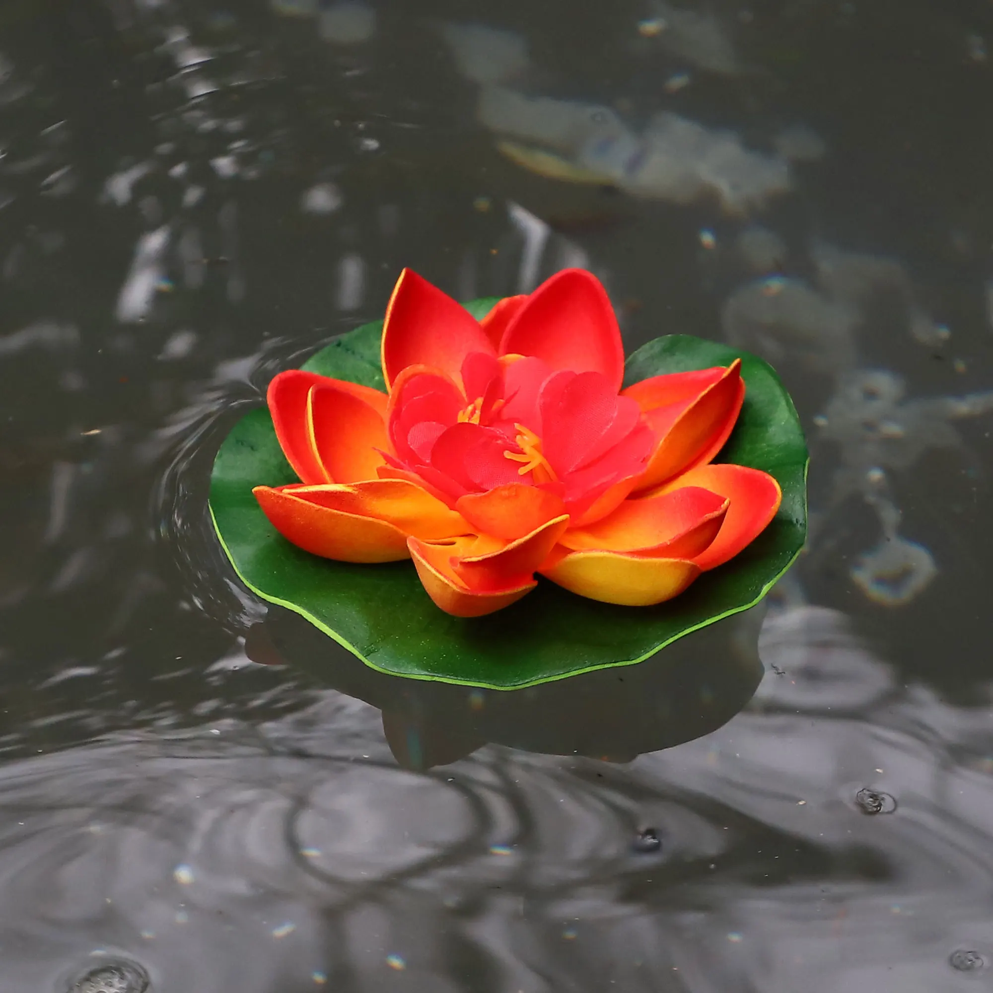 

UXCELL 5PCS 10cm Pond Floating Lotus Artificial Flower Fake Lotus Plant Water Micro Landscape for Aquarium Garden Tank Decor
