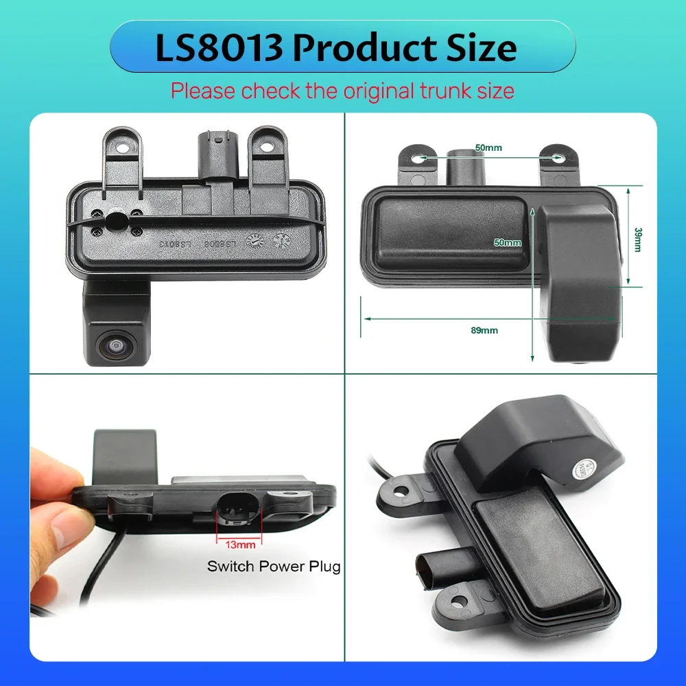 CVBS AHD 1080P Автомобильная камера заднего вида на ручке багажника для Mercedes Benz B Class W246