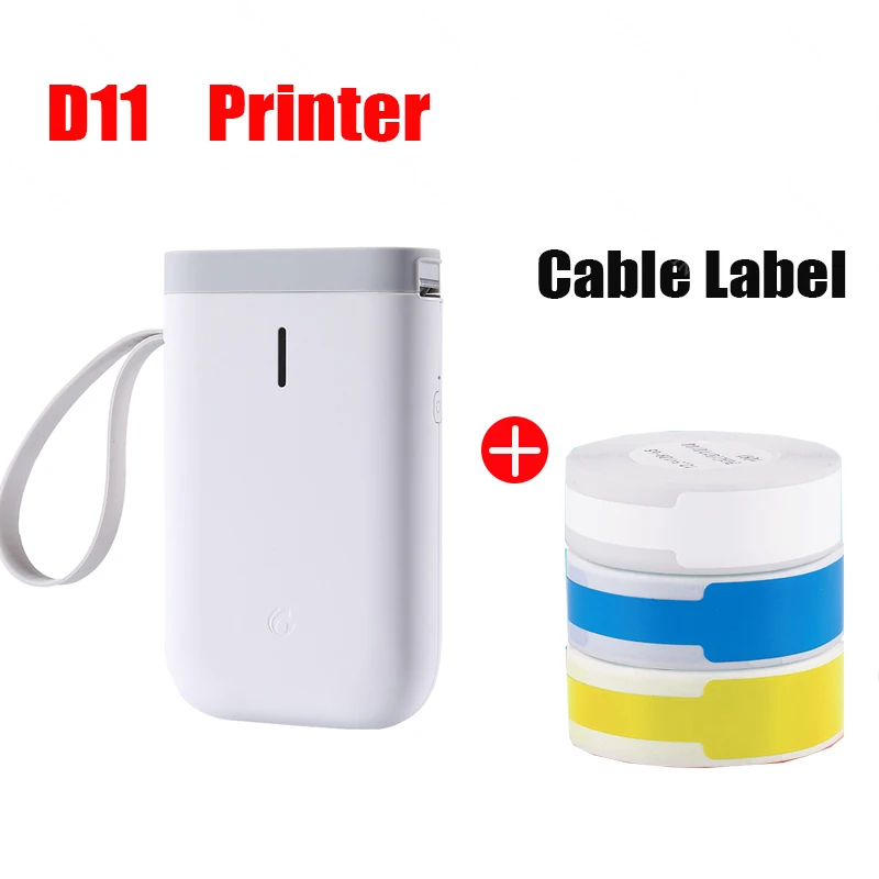 Принтер для этикеток Niimbot D11 портативный принтер Pocket Cable Bluetooth термоэтикетка