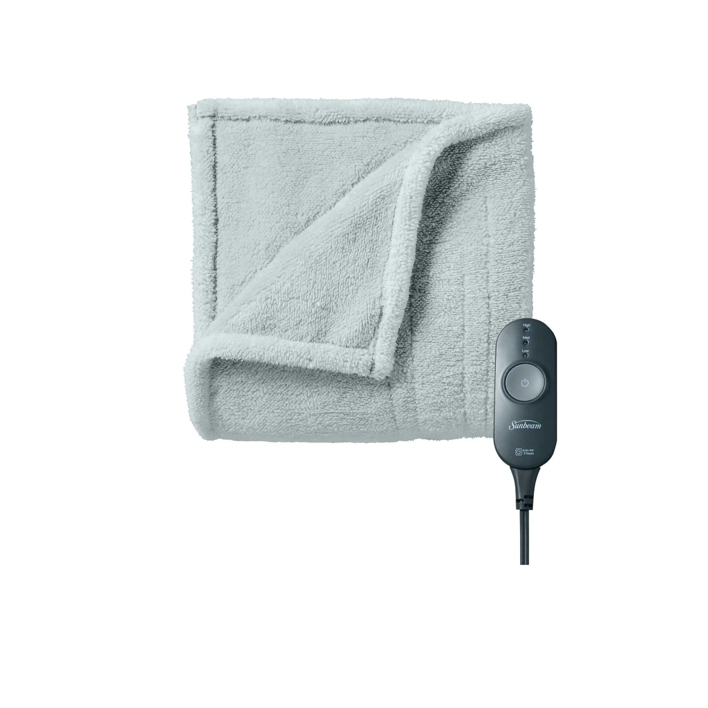 

Electric Blanket Loftec Throw (50" x 60") 3 Heat Levels Gray Violet