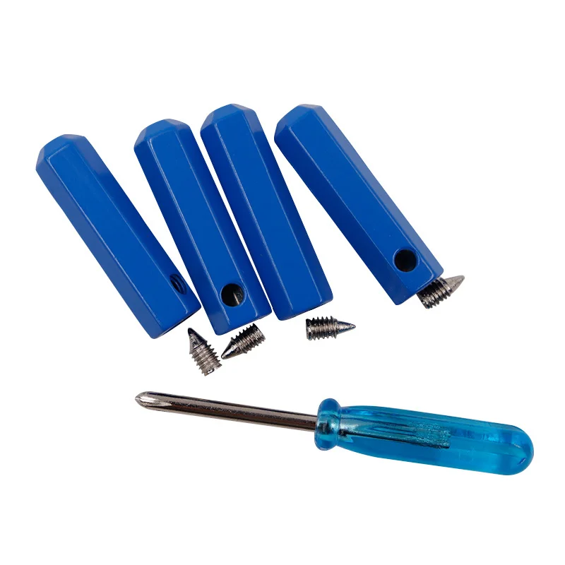 Coolstring Sapphire Metal Tips 24.5*6.8MM Air Sneaker Aglets Polygonal Cylinder Decorative Heads Premium Ends 100Pcs Wholesale