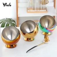 1pc stainless steel buffet seasoning bowl kitchen spice soy sauce container public tool slant mouth candy nut fruit storage jar