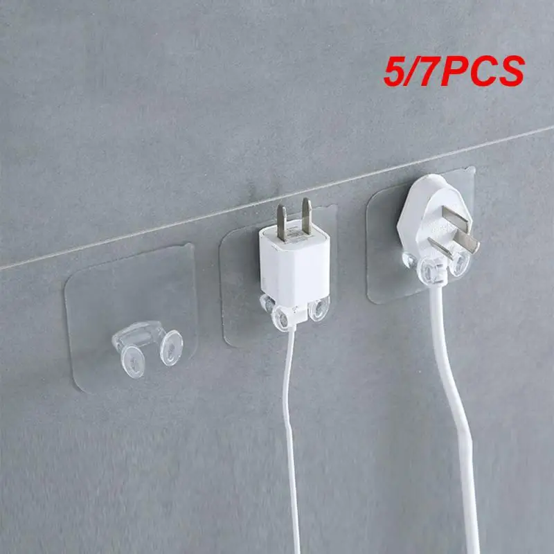 

Крючки-вешалки настенные прозрачные, 5/7 шт.