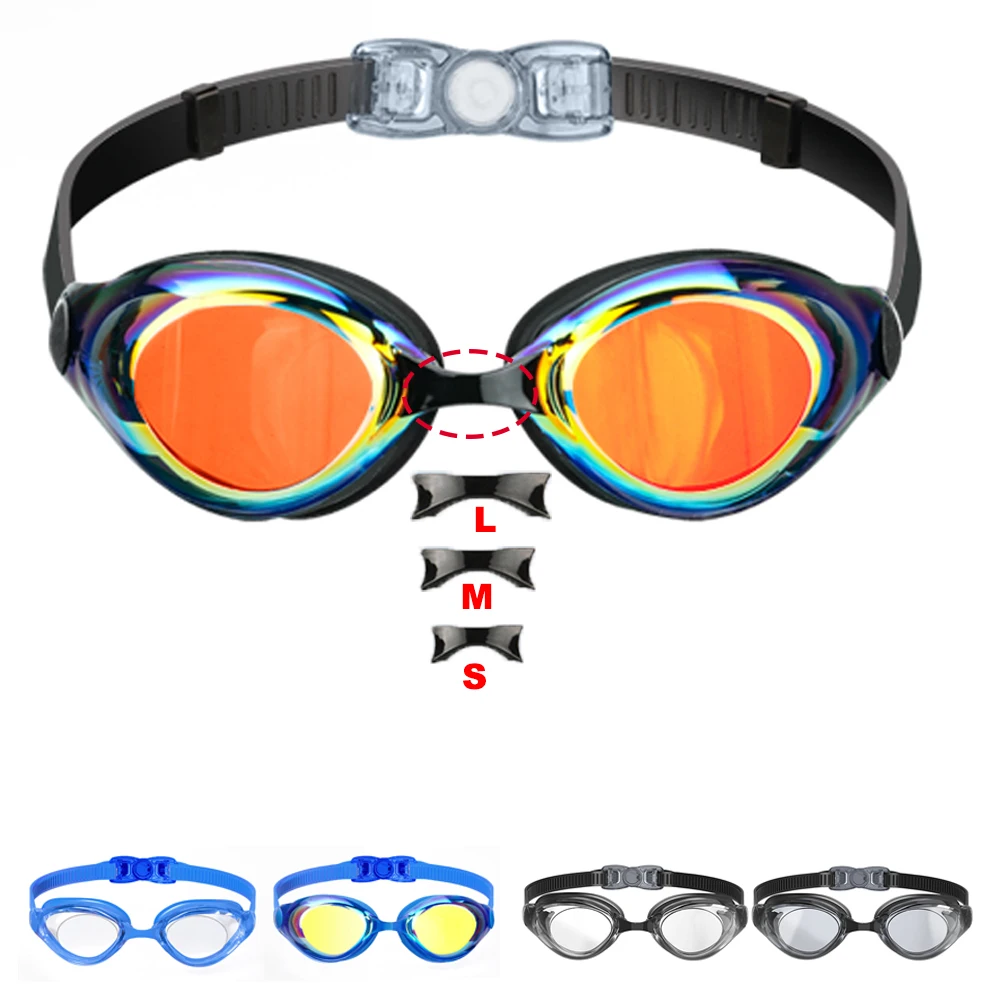 Профессиональные противотуманные плавательные очки водонепроницаемые для