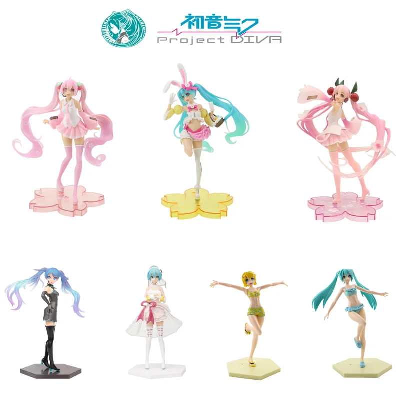 Аниме Hatsune Miku милые Мультяшные кавайные статуэтки виртуальной певицы манги