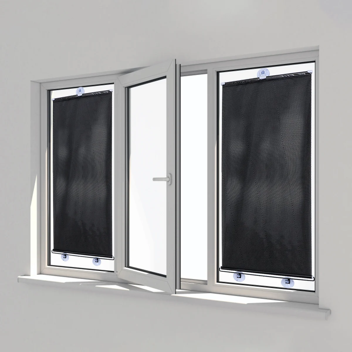 

Roller Blinds with Suction Cup Window Sun Shades Portable Roller Blinds