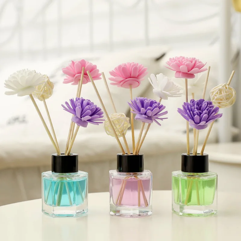

3 Bottles Reed Diffuser Essential Oil Flower Rattan incense Home Bedroom Perfume Bathroom Deodorant Air Freshener