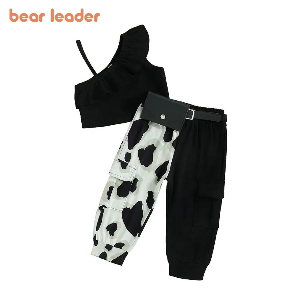 Bear Leader/Одежда для девочек новый однотонный топ без рукавов на бретельках с