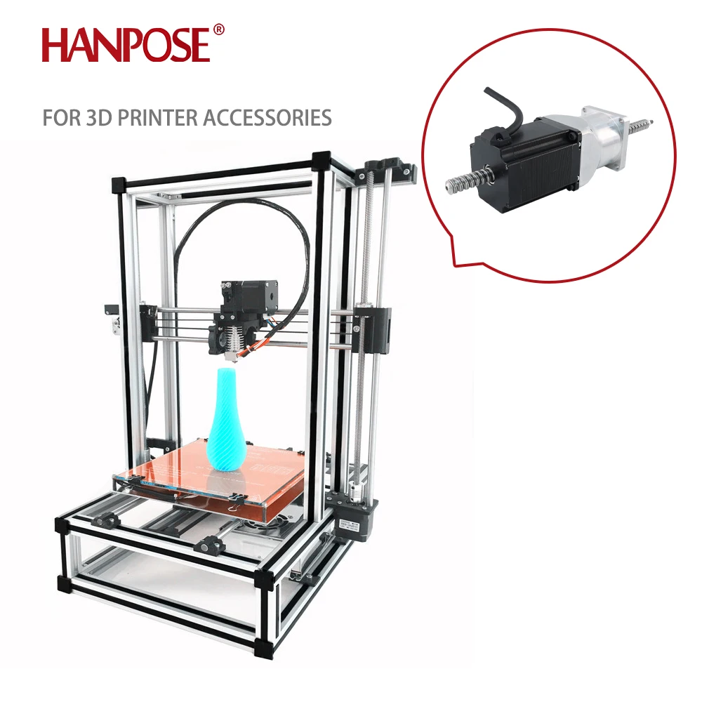 57 шариковый шаговый двигатель 57HAB56-SFU1240 126N.CM 2 8A 300-500 мм NEMA23 Сквозной винт шагового