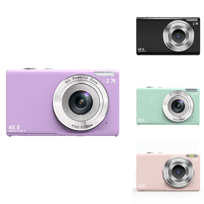 

Hot-2.88 Inch Vlogging 48Mega 48Mp Hd Digital Camera With 16X Digital Zoom Student Children's Photo Camera