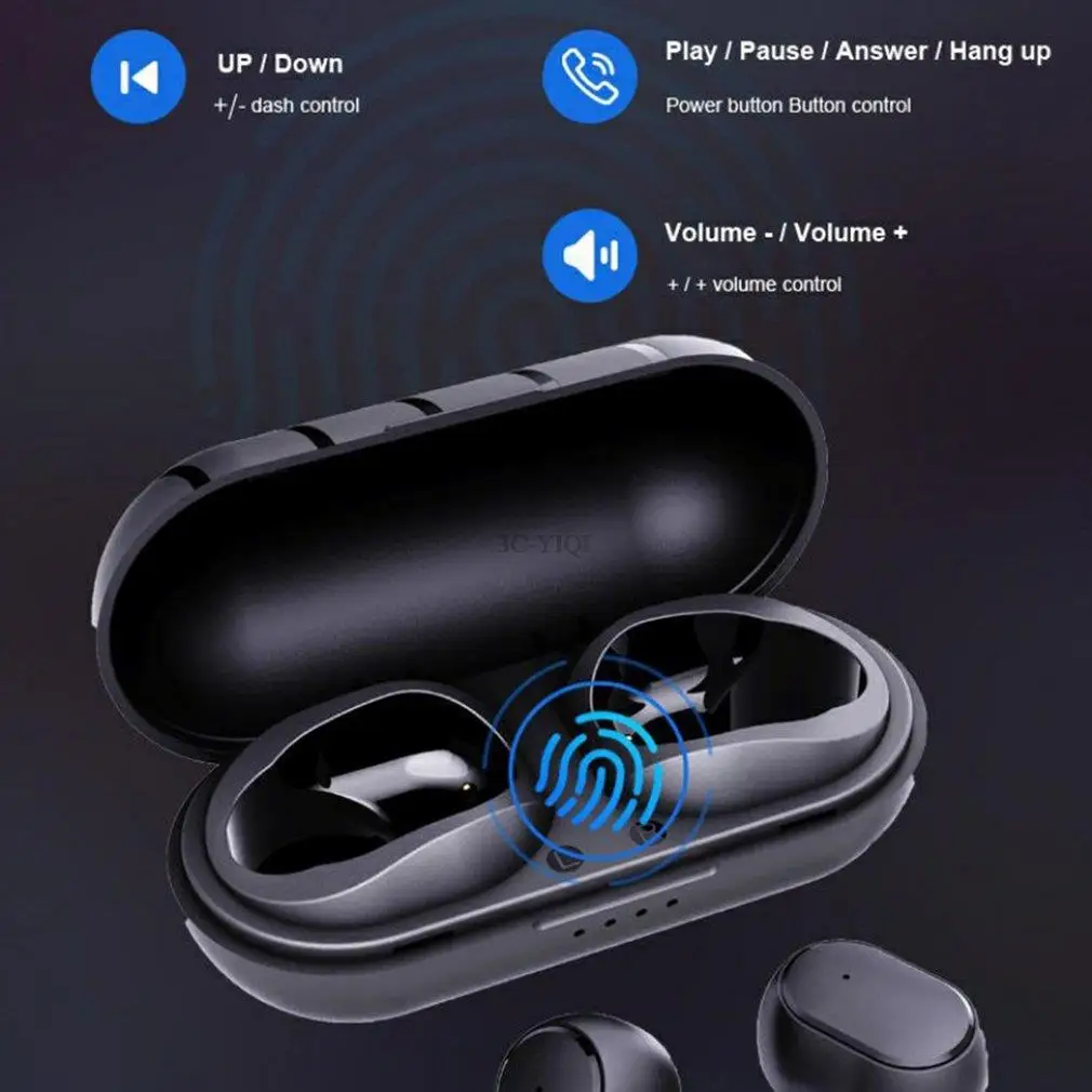 TWS-стереонаушники T6/Y50 с поддержкой bluetooth 5 0 и зарядным футляром |