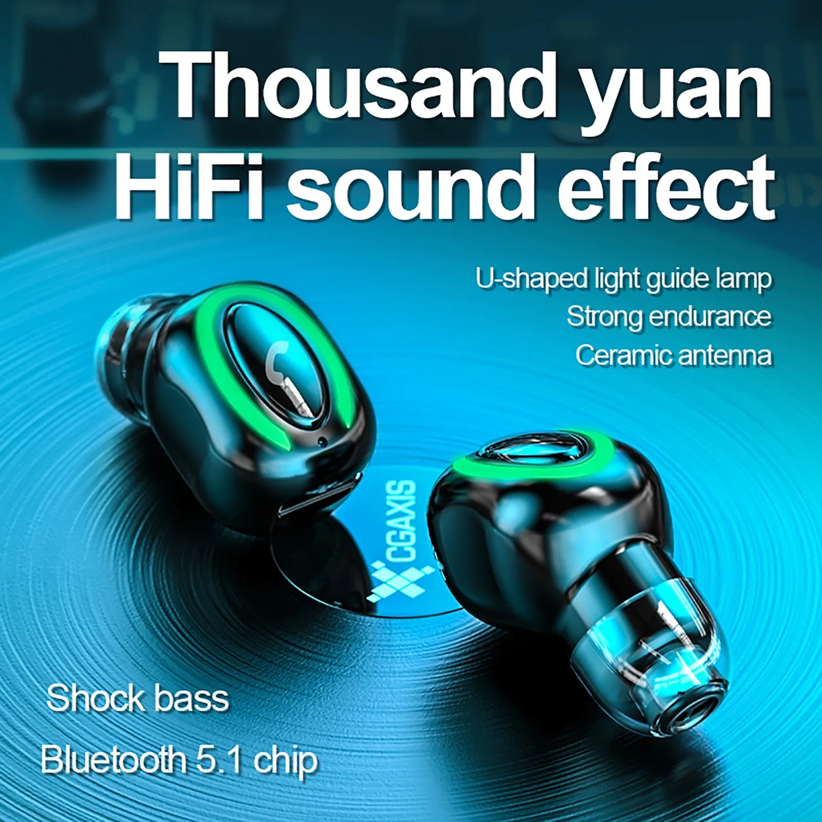 

Original M9 Single Wireless Earphone Mini Stereo In-ear Long Standby Business Headset High Quality Stereo Audio