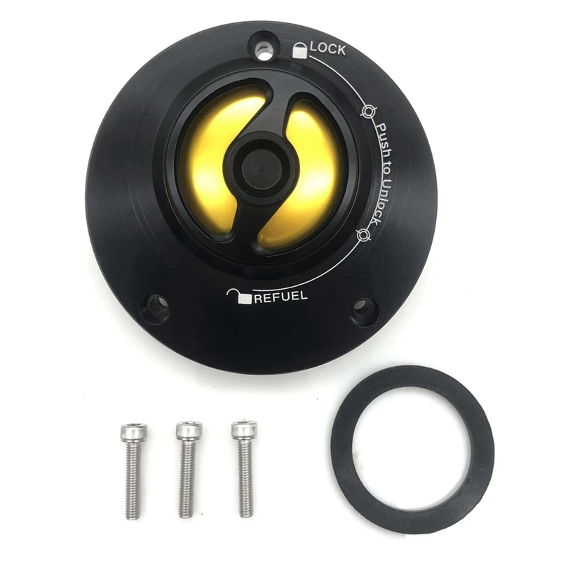 

Motorcycle Fuel Tank Cap Gasoline Cover Replacement Parts For YAMAHA YZF R1 R3 R6 R15 R25 MT07 CNC Gold