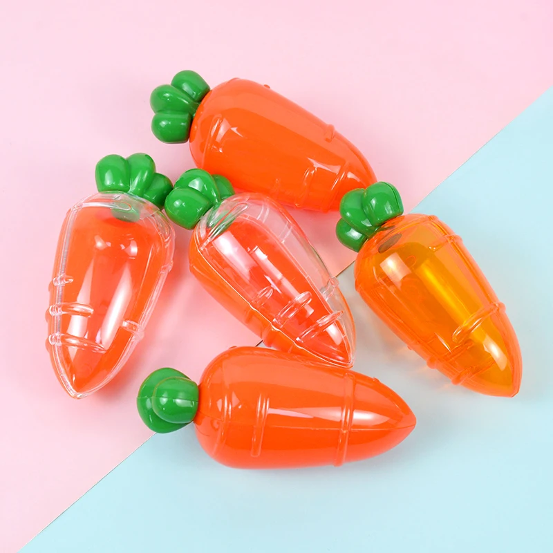 

5pcs Easter Plastic Carrot Candy Box Transparent Carrots Shaped Gift Boxes Wedding Birthday Party Favors Gift Packaging Supplies