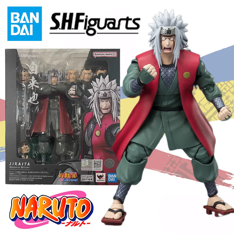 

Bandai Original S.H.Figuarts SHF NARUTO Jiraiya SDCC Exclusive Edition Anime Action Figure Finished Model Kit Toy Gift for Kids