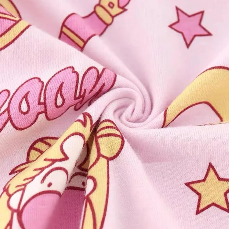 Women Pajamas 2 Pieces Long Sleeve Sleepwear Kawaii Print Pyjama Set Sailor Bear Lolita Loungewear Korean Roomwear Nightgown