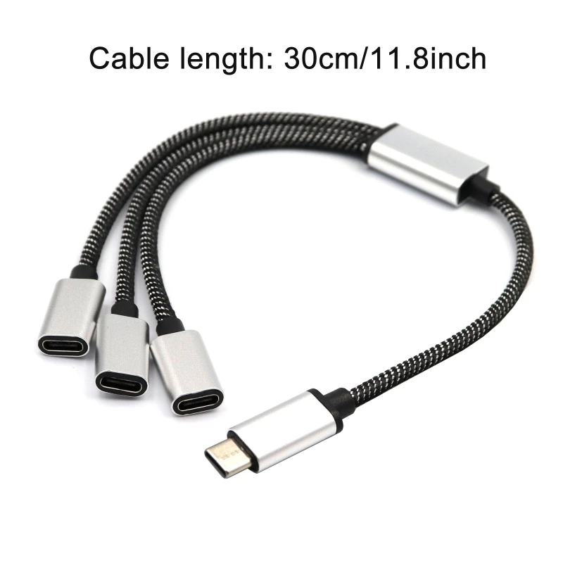 Разветвитель USB C папа на 3 гнезда