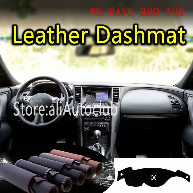 For Infiniti Qx70 Fx35 Fx37 Fx50 2008 2013 2017 2018 Leather Dashmat Dashboard Cover Dash Carpet Custom Car Styling Sunshade