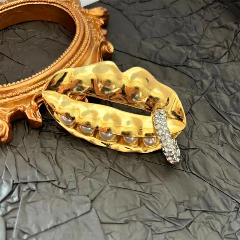 Персонализированная роскошная брошь с жемчугом и кристаллами гороха женская