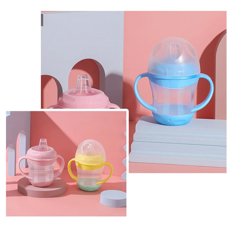 Стеклянная чашка для питья с ручкой