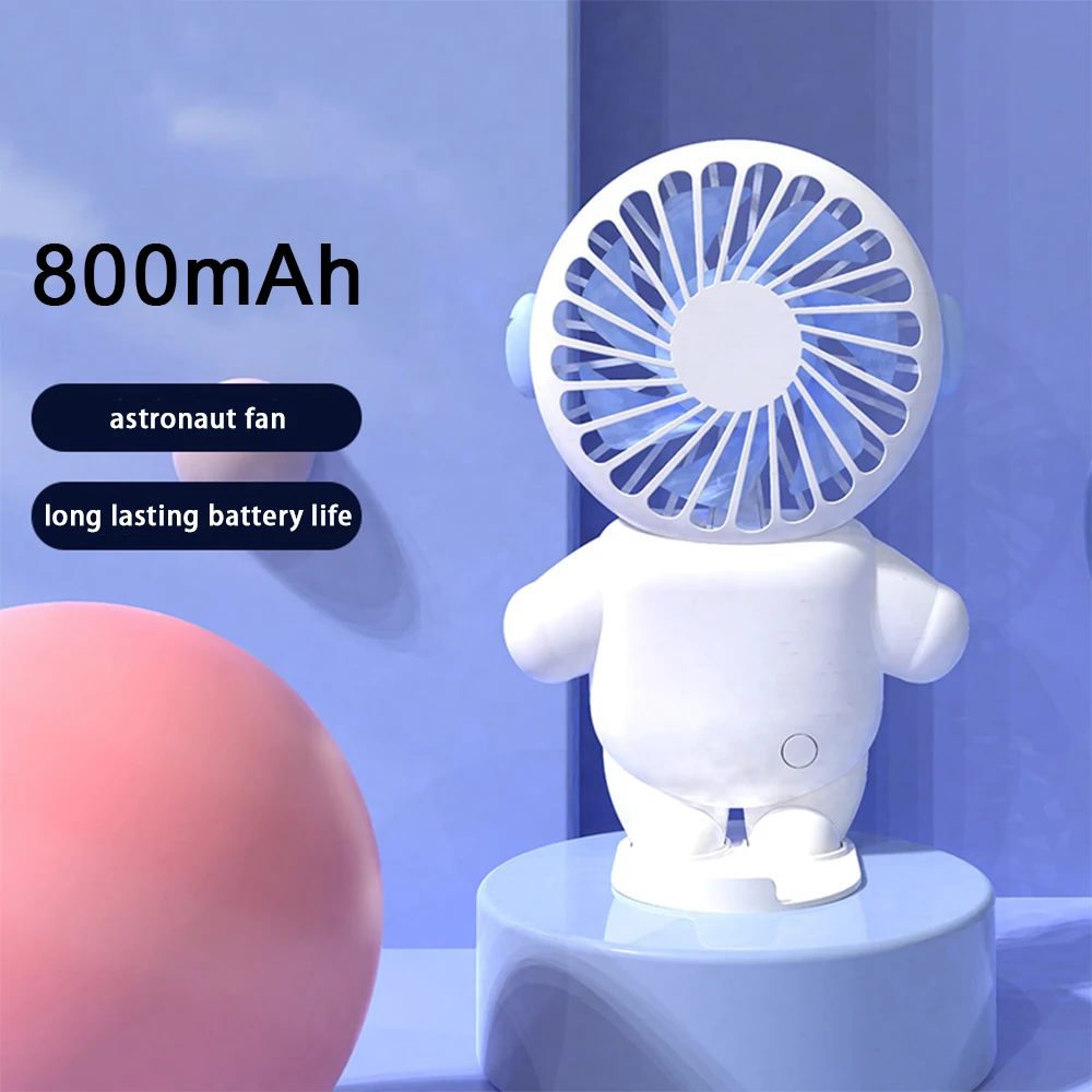

Handheld Fans USB Charging Lazy Fan Desktop Mini Fan with Base Dormitory Student Gift for Travel Portable Air Conditioner