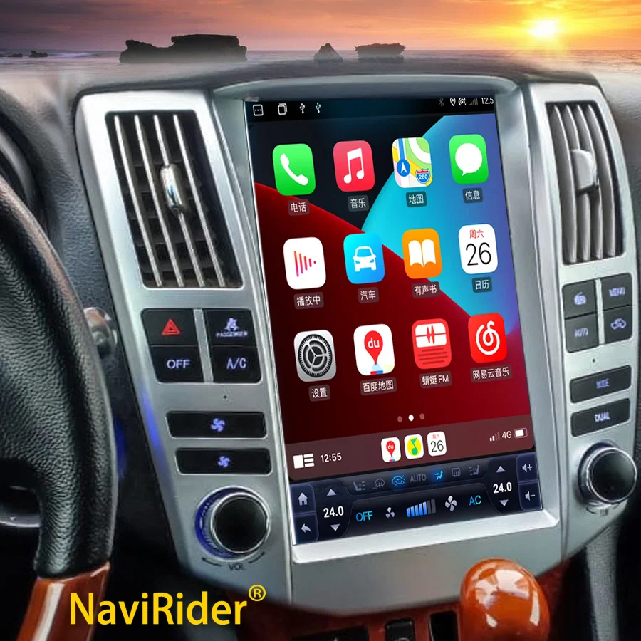 

Автомобильный мультимедийный видеоплеер, экран 12,1 дюйма на Android 13 для Lexus RX 330 350 RX330 RX350 RX300 2004 2008 Toyota Harrier, GPS