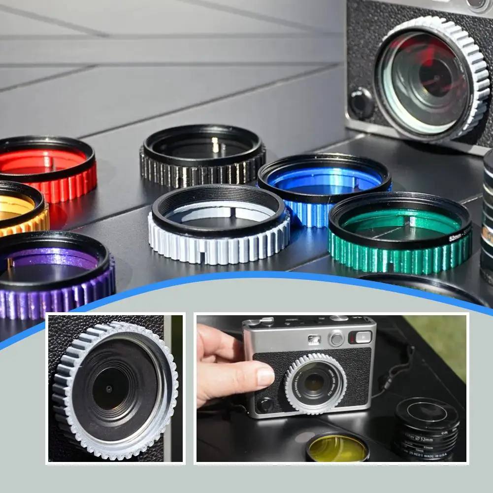 Адаптер фильтра для Instax Mini Evo 49 мм черно-белый аксессуар 3D-печати Z4Y6