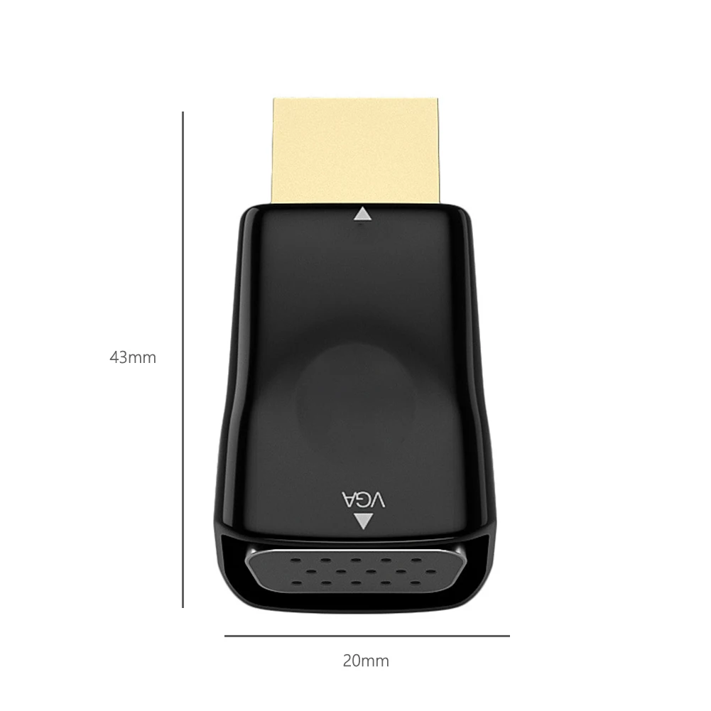 HDMI-совместимый адаптер VGA HD 1080P выходной преобразователь разъем ТВ-приставка -