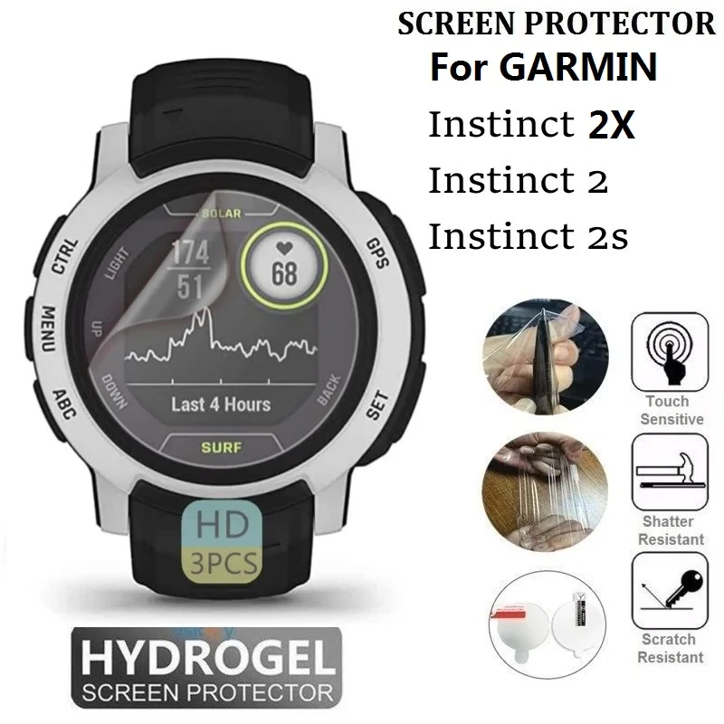 

10PCS TPU Hydrogel Screen Protector for Garmin Instinct 2X Smart Watch HD Clear Soft Protective Film for Instinct 2/2S