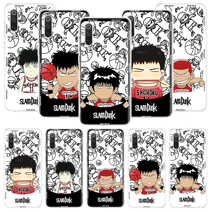 Чехол для телефона с аниме Slamdunk Slam Dunk для Xiaomi Redmi Note 10 9 8 11 12 Pro 11T 11S 11E 10S 9S 9T 8T 8A 7 6 5 Plus, художественный Рисунок Co