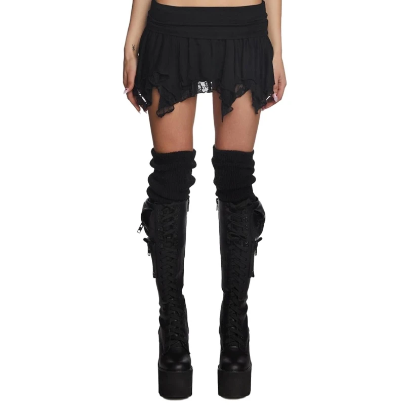 

Womens Sexy Low Waist Mini Skirt Irregular Hem Summer Skirt Club Party Outfits