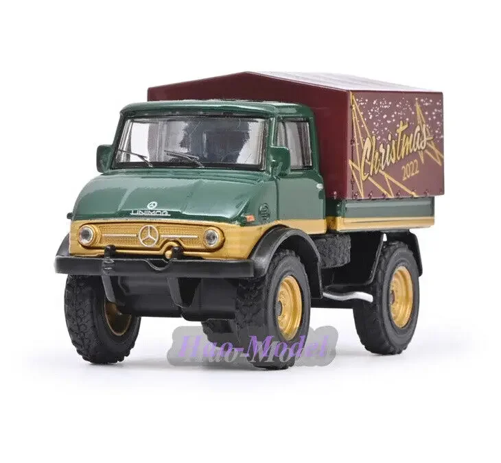 Schuco 1/64 для Unimog U406 CHRISTMAS модель автомобиля из сплава литая под давлением имитация