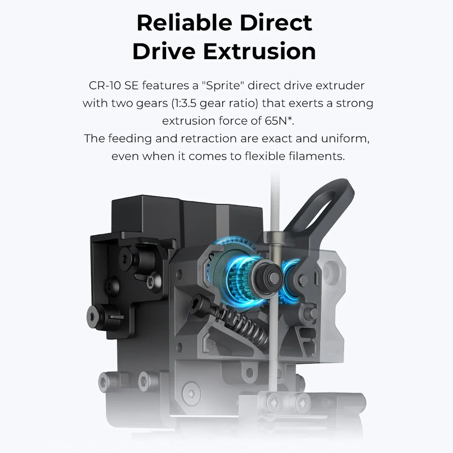 3D-принтер CREALITY CR-10 SE 600 мм/с скорость печати модернизированная Sprite прямая