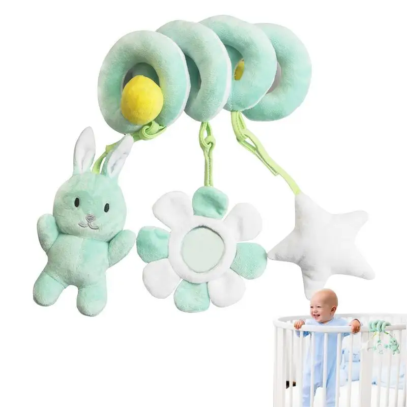 

Rattles Mobile To Bed Baby Toys Cute Crib Stroller Spiral Newborn 012 Months Educational Cartoon Animals Soft Infant Rattle Toy